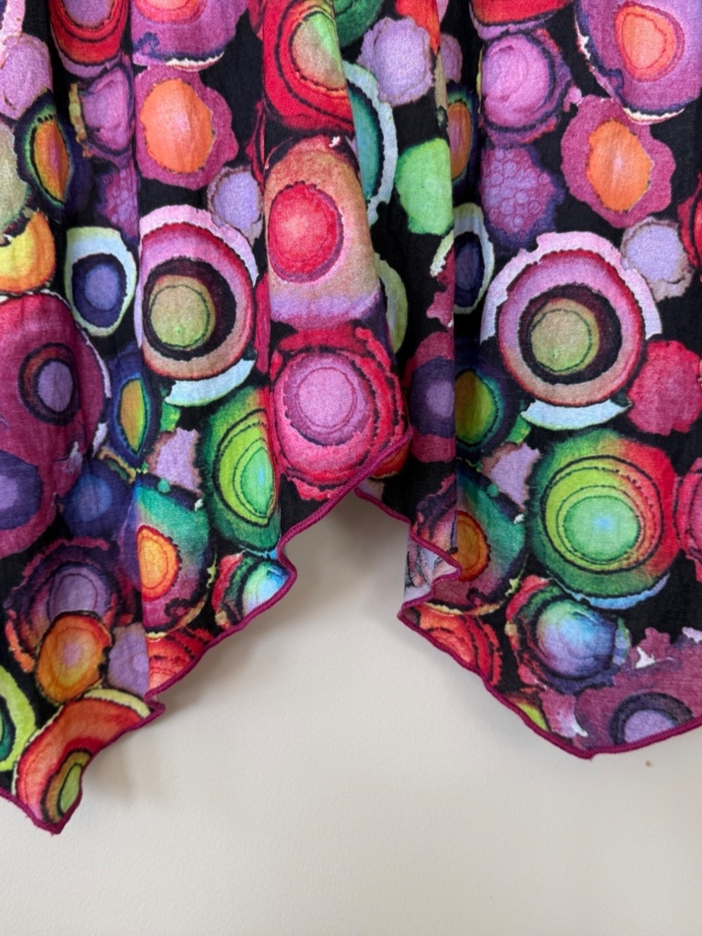 Pure Essence Colourful Abstract Dress XL Made in Canada Artsy Boutique Style - Picture 2 of 8